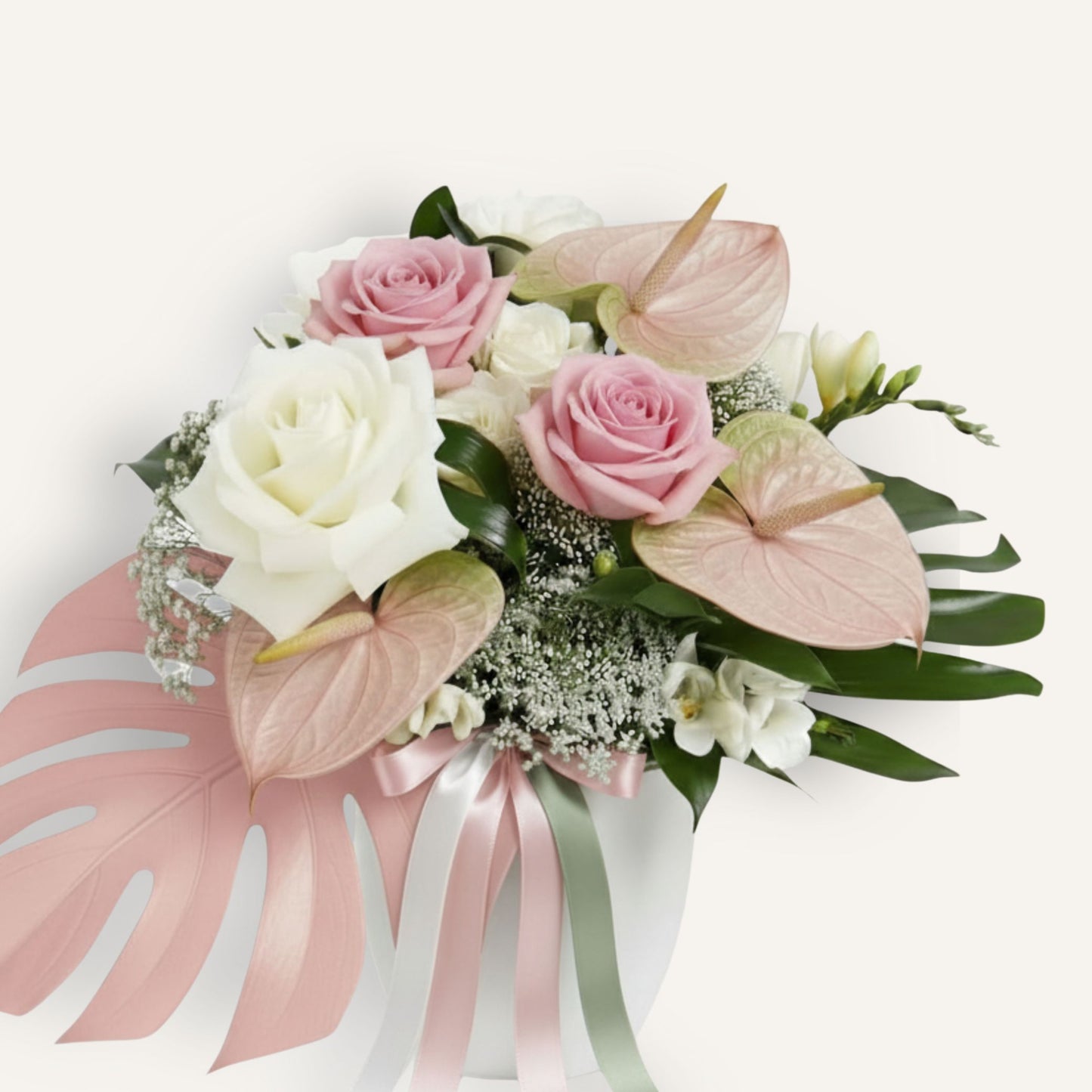 BLOOMHAUS MELBOURNE Flower arrangement Rose Muse - Rose & Anthurium Pot Arrangement