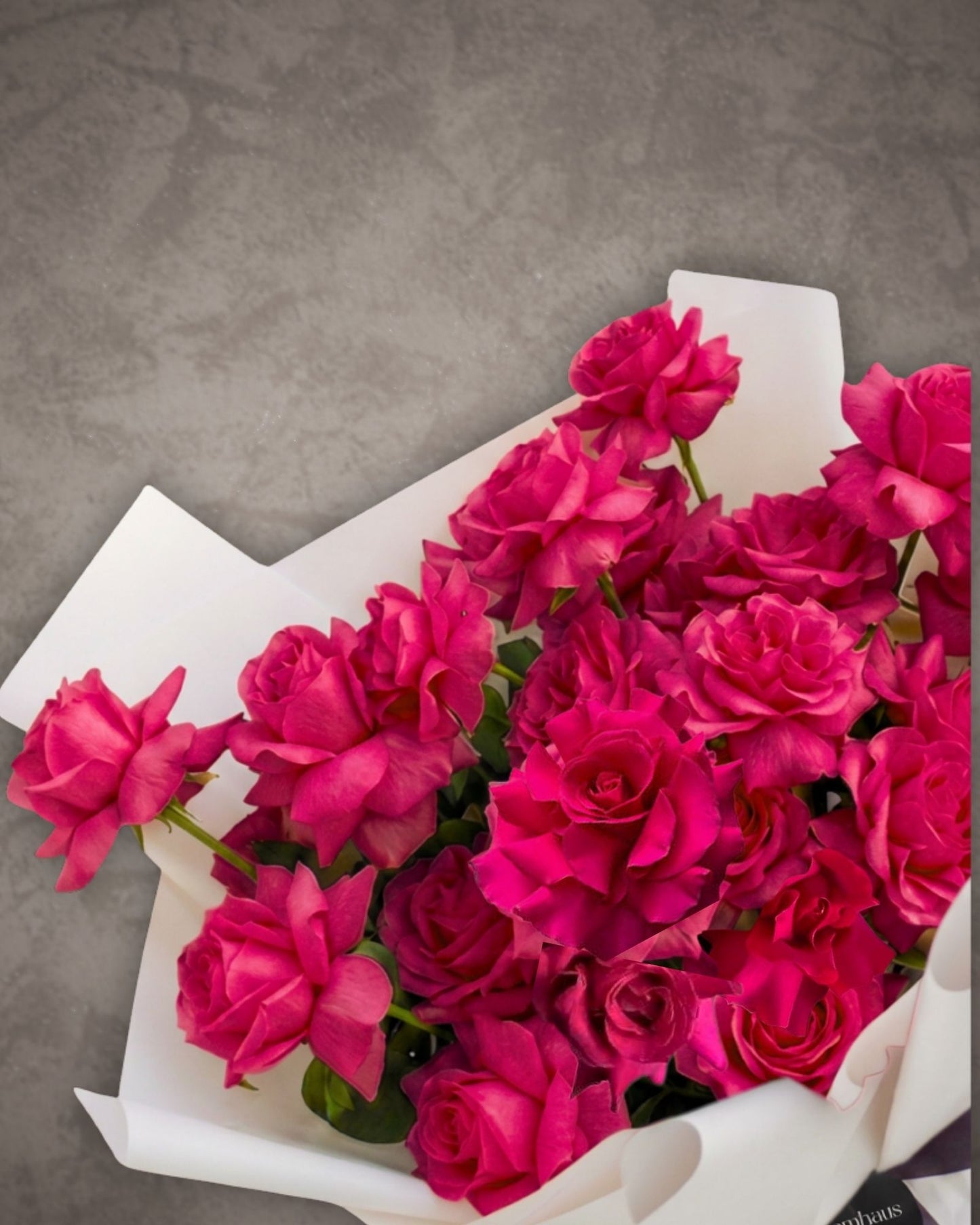 Bouquet of Ecuadorian reflexed roses from BLOOMHAUS MELBOURNE showcasing vibrant, full blooms in a lush floral arrangement.