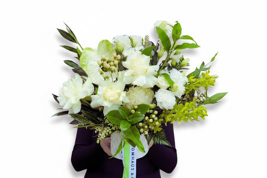 Embrace | White Roses Pot Arrangement