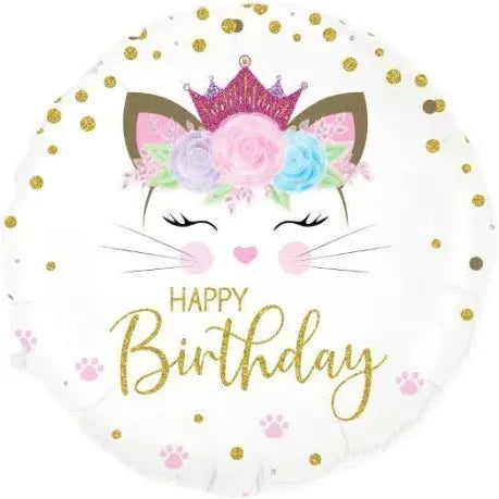 BLOOMHAUS MELBOURNE balloon Birthday kitty Helium Balloon 45cm