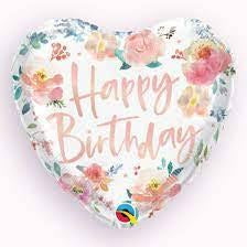 BLOOMHAUS MELBOURNE balloon Floral heart birthday Helium Balloon 45cm