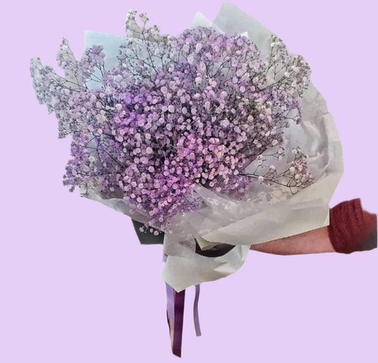 BLOOMHAUS MELBOURNE Flower arrangement Fairy Floss -Babies Breath Bouquet with Glitter Option