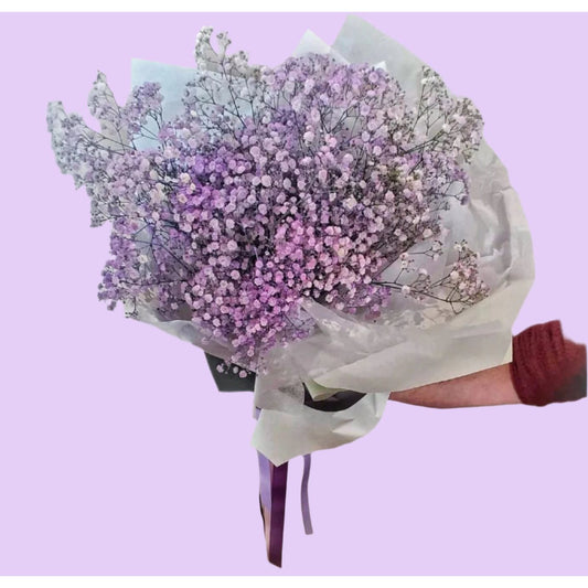 BLOOMHAUS MELBOURNE Flower arrangement Fairy Floss -Babies Breath Bouquet with Glitter Option