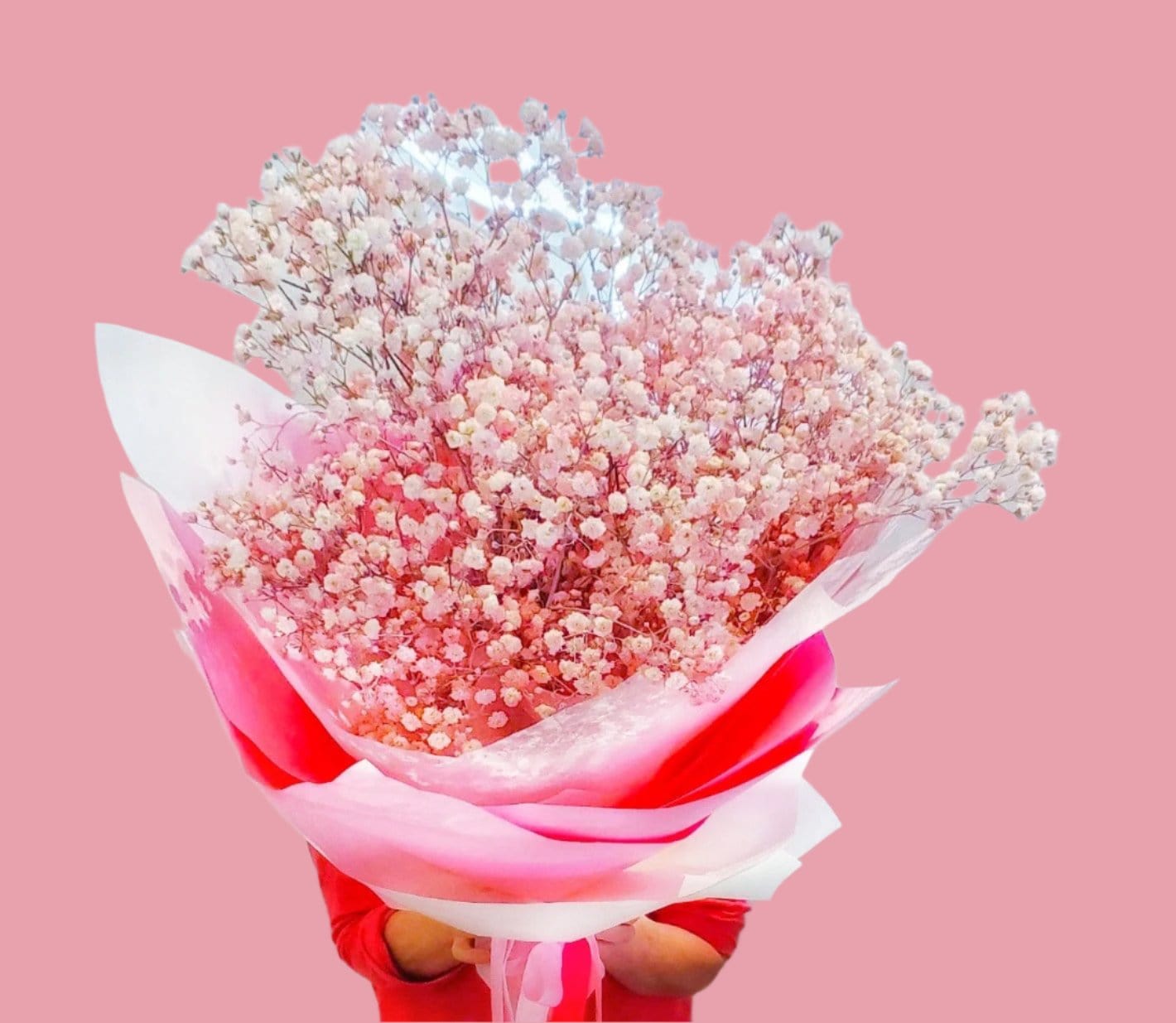 BLOOMHAUS MELBOURNE Flower arrangement Fairy Floss -Babies Breath Bouquet with Glitter Option