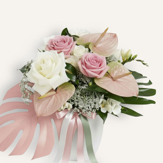 BLOOMHAUS MELBOURNE Flower arrangement Rose Muse - Rose & Anthurium Pot Arrangement