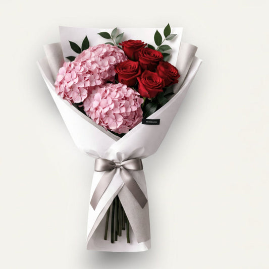 BLOOMHAUS MELBOURNE Flowers > Hydrangea Soft Obsession- Valentine's Day Flower Delivery: Hydrangeas & Roses