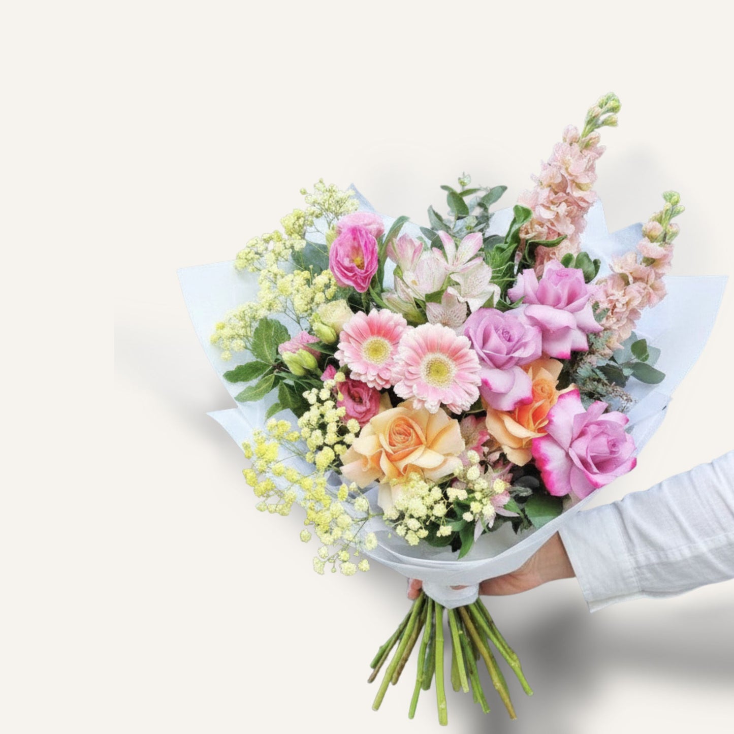 BLOOMHAUS MELBOURNE Flowers > reflexed roses Secret Garden - Pastel Blooms Bouquet