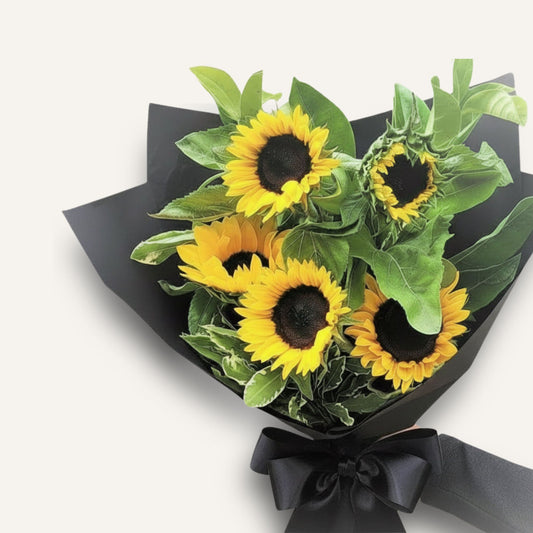 Bright sunflower bouquet from BLOOMHAUS MELBOURNE featuring cheerful yellow sunflowers in a natural floral arrangement.