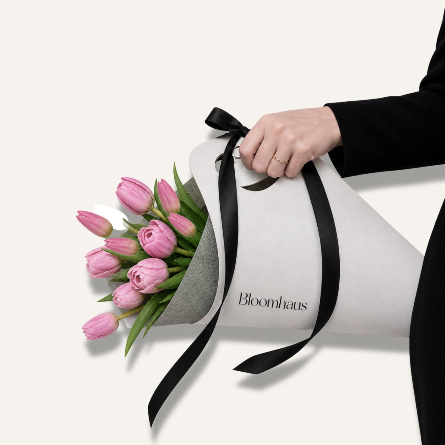 BLOOMHAUS MELBOURNE flowers>tulips Mother’s Day Tulips in  Bloomhaus Carrier
