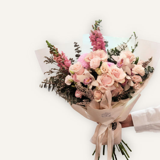 Fresh floral bouquet by Bloomhaus Melbourne featuring colorful mixed flowers in a vibrant arrangement.
