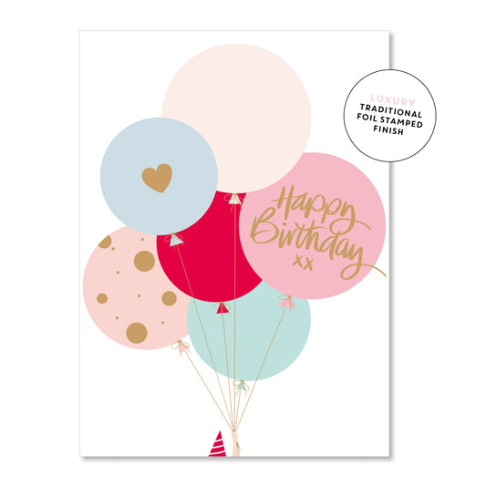 Just Smitten greeting card Birthday balloons Just Smitten Greeting Cards | Bloomhaus Melbourne Florist