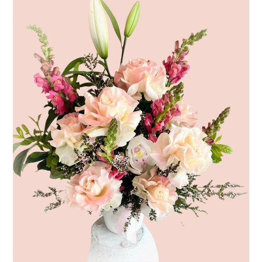 BLOOMHAUS MELBOURNE Le Jardin - Pink Reflexed Roses, Lillies and Seasonal Blooms