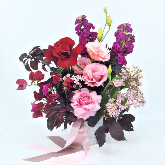 BLOOMHAUS MELBOURNE Mini Blooms Love - Sweet Pink and Red roses with Seasonal Blooms