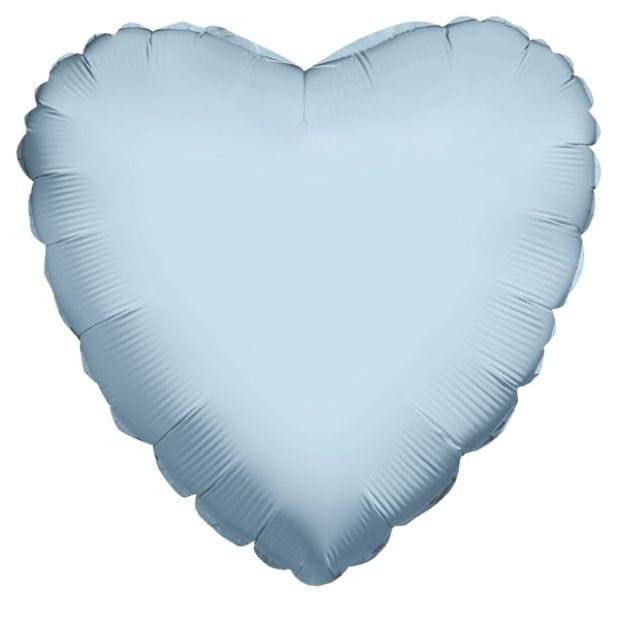 BLOOMHAUS MELBOURNE Pastel Blue Heart helium Balloons 45cm