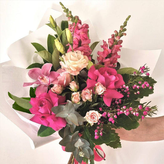 BLOOMHAUS MELBOURNE Pretty Petals - Pink Rose Bouquet