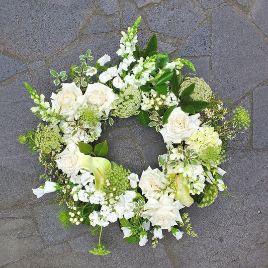 BLOOMHAUS MELBOURNE Tranquility - Sympathy Wreath